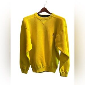 Vintage Tommy Hilfiger Yellow‎ Knit Crewneck Sweater Unisex Size L